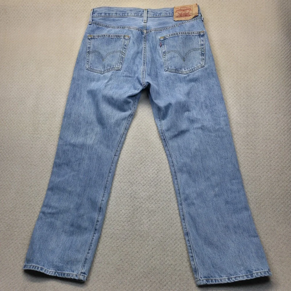 Vintage‎ Levi's 501 XX Jeans Men's W36 L30 Light Wash Button Fly Straight Leg